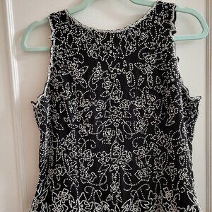 Vintage JDM New York Beaded Floral Formal Sleeveless Top